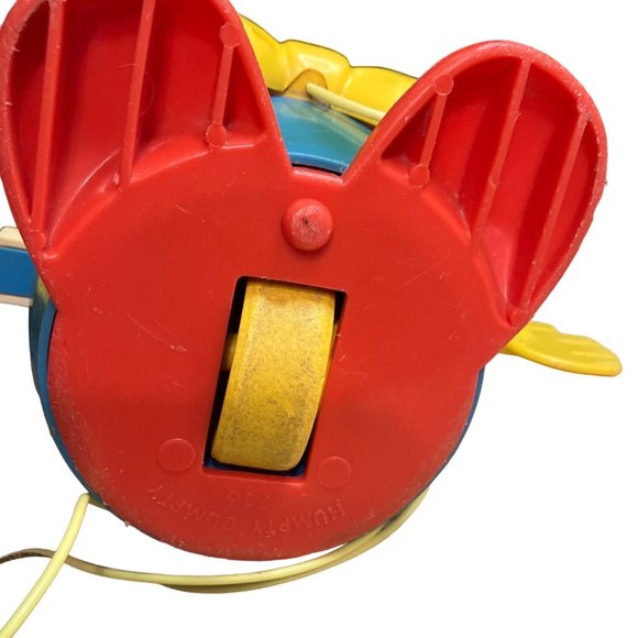 Vintage Fisher Price Humpty Dumpty Pull Toy 736 With Working Pulling Cord - Picture 9 of 12